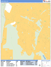 Aliso Viejo Digital Map Basic Style